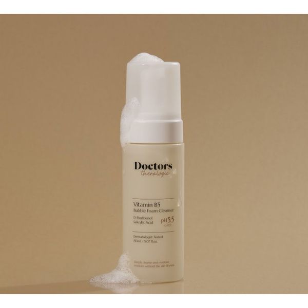 Пінка-мус для вмивання з Д-пантенолом Doctors (Theralogic) Madecell Derma Repair B5 Bubble Foam Cleanser 8809738599006 фото