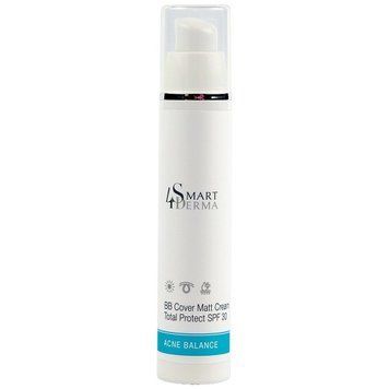 ВВ крем матуючий з SPF 30 Smart4Derma Acne Balance BB Cover Matt Cream Total Protect SPF 30 4820258800605 фото