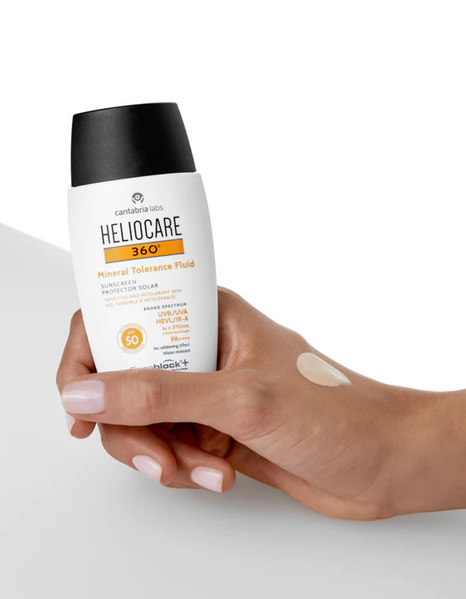Сонцезахисний мінеральний флюїд з SPF 50+ для чутливої шкіри Cantabria Labs Heliocare 360 Mineral Tolerance Fluid Sunscreen SPF 50+ 8470001847607 фото