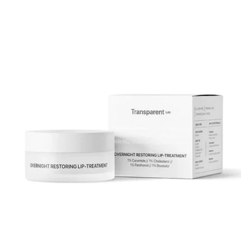 Відновлюючий бальзам для губ Overnight Restoring Lip Treatment Transparent Lab 8436585436675 фото