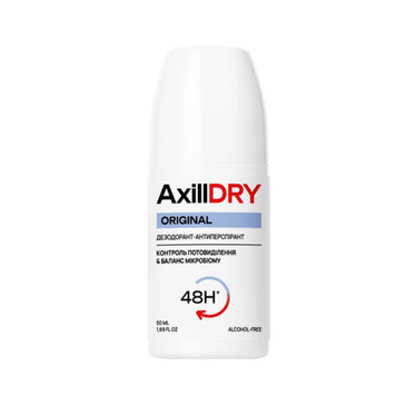 Кульковий дезодорант-антиперспірант AxillDRY ORIGINAL 50ml 4823109705999 фото